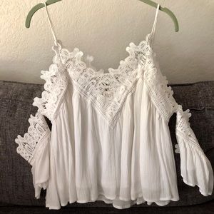 Lulus Lace Off-the-shoulder Top